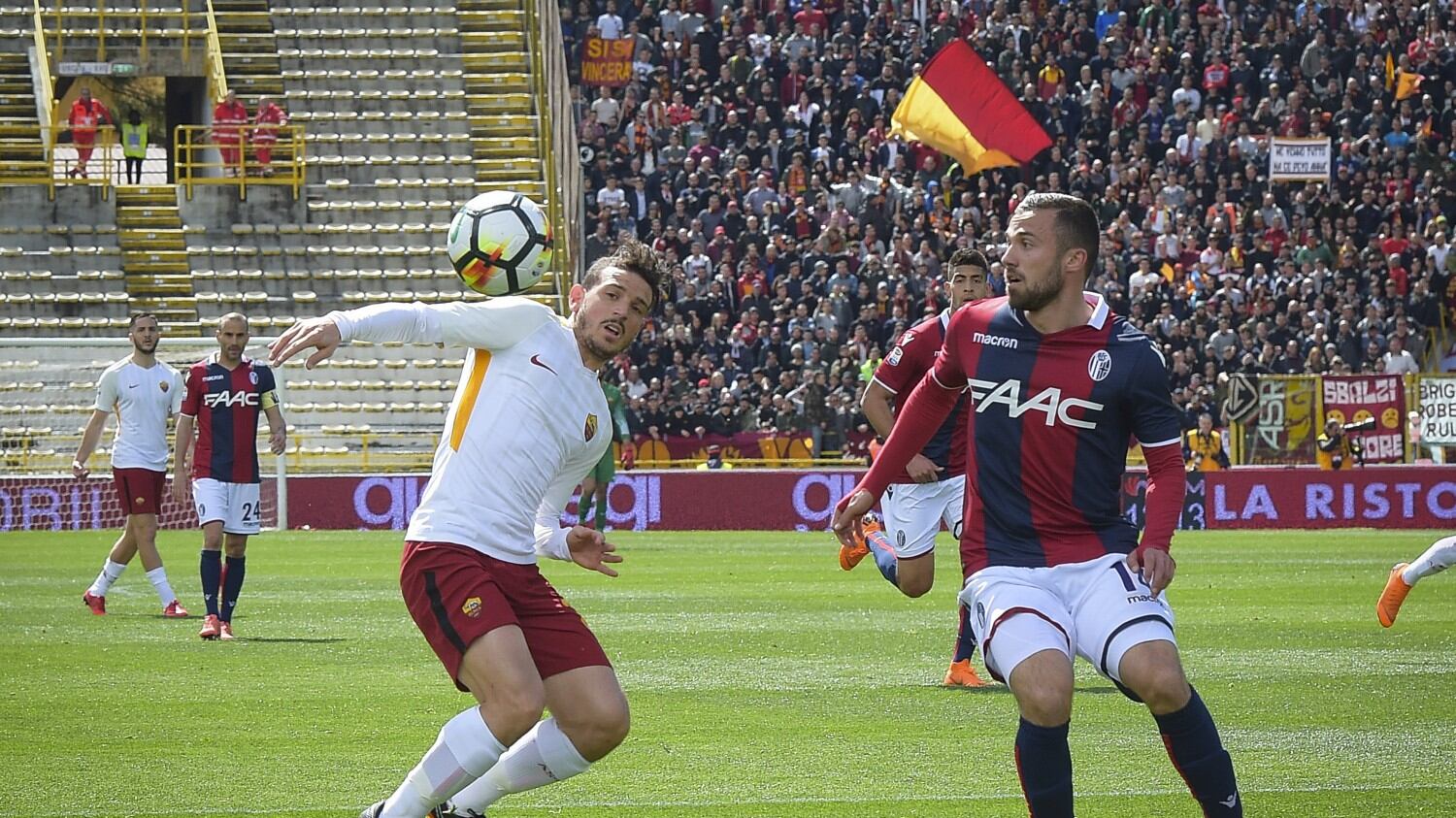 La Roma non sfonda a Bologna: finisce 1-1 al Dall'Ara