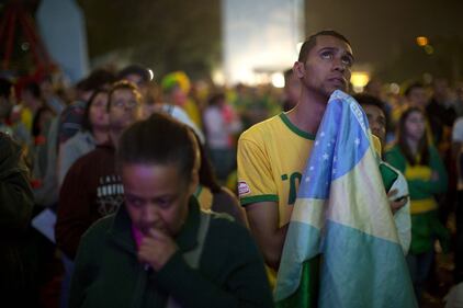 La disperazione dei tifosi brasiliani 9