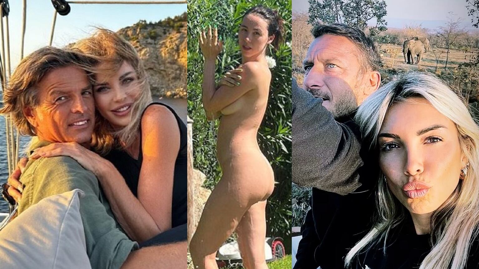 Totti e Noemi soli soletti in Sudafrica, Parietti in love, Mahmood e Aurora Ramazzotti nudi