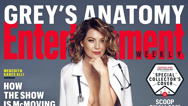 Grey's Anatomy, Meredith nuda in copertina e single sul set