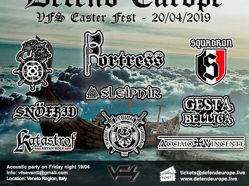 In mille dall'Europa al concerto di band nazi rock per il compleanno di Hitler