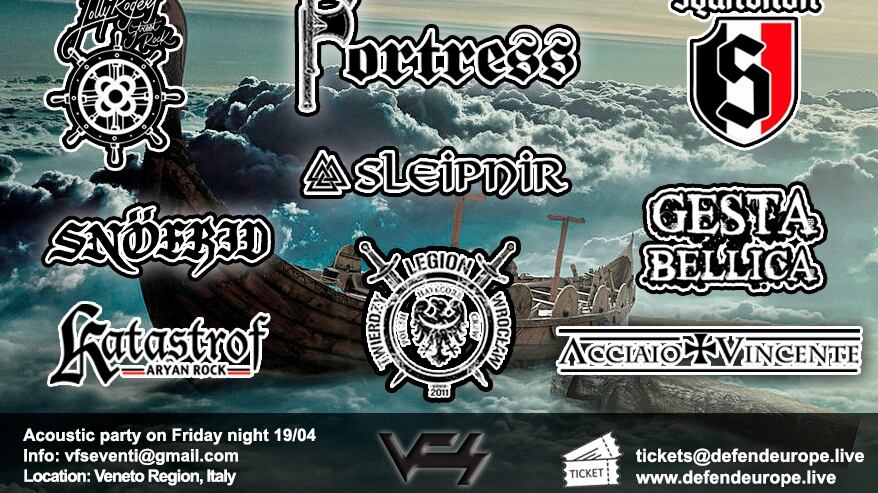 In mille dall'Europa al concerto di band nazi rock per il compleanno di Hitler