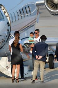 Cristiano Ronaldo arriva all'aeroporto di Caselle 12