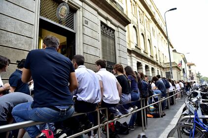 Gli studenti alla prima prova degli esami di Maturità 2019 3