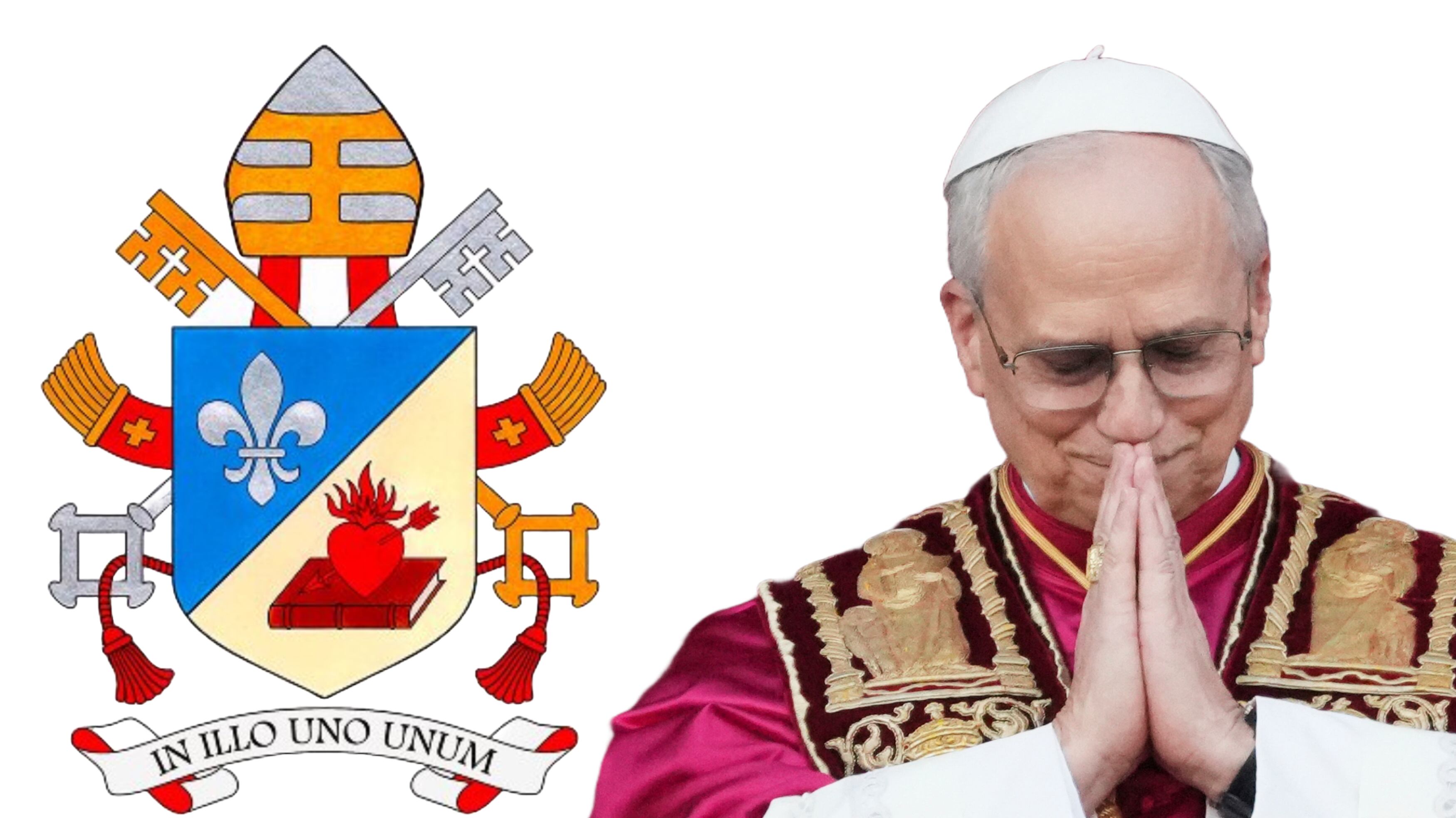 Il giglio argentato, il cuore trafitto e il motto: cosa ci dicono i simboli scelti da Papa Leone XIV