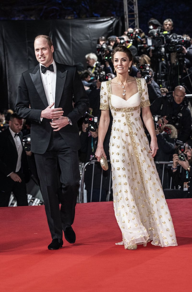 Il Principe William e Kate Middleton ai Bafta 2020, foto 4