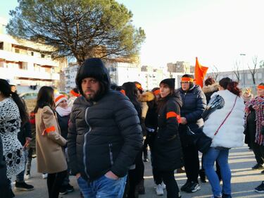Manifestazioni contro la Lega a Scampia 11