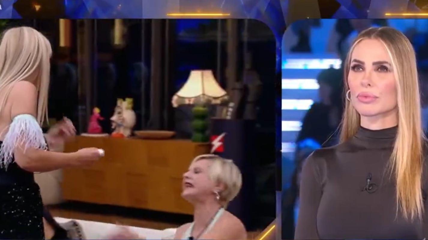 Furiosa lite al Grande Fratello Vip: tra Antonella Elia e Alessandra Mussolini finisce a testate contro una porta