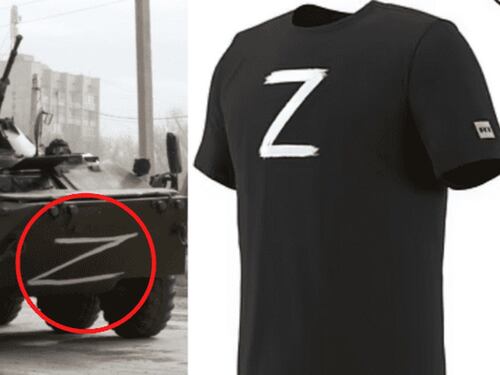 L'industria della Z: il merchandise col simbolo dei tank russi spopola sui social