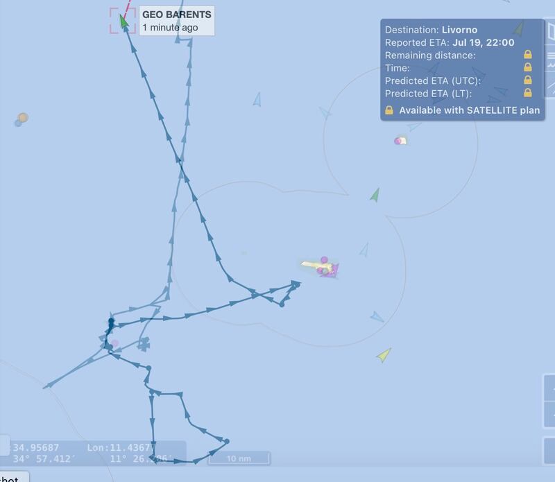 Tracciato Geo Barents e LEave No One Behind