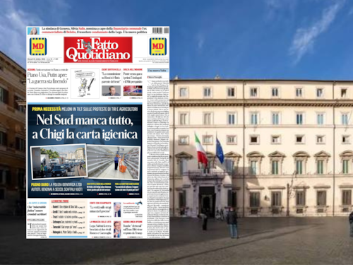 “A Palazzo Chigi manca la carta igienica”. La fake del Fatto Quotidiano sulla sede del governo