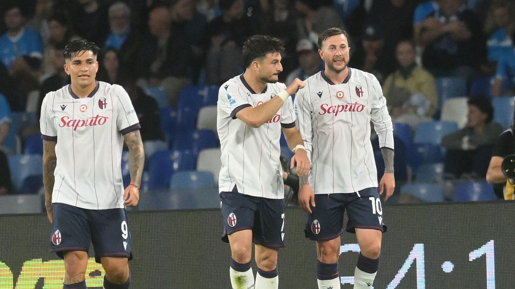 Il Napoli cade a sorpresa contro il Bologna: Rowe gela il Maradona nel recupero