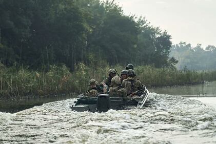 Le truppe da sbarco ucraine nella zona del Dnepr 2