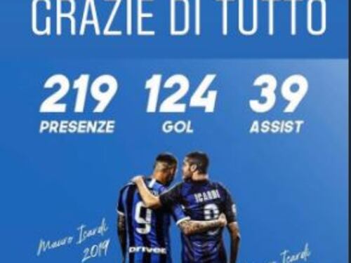Icardi non dimentica l'Inter: "Grazie di tutto e arrivederci"