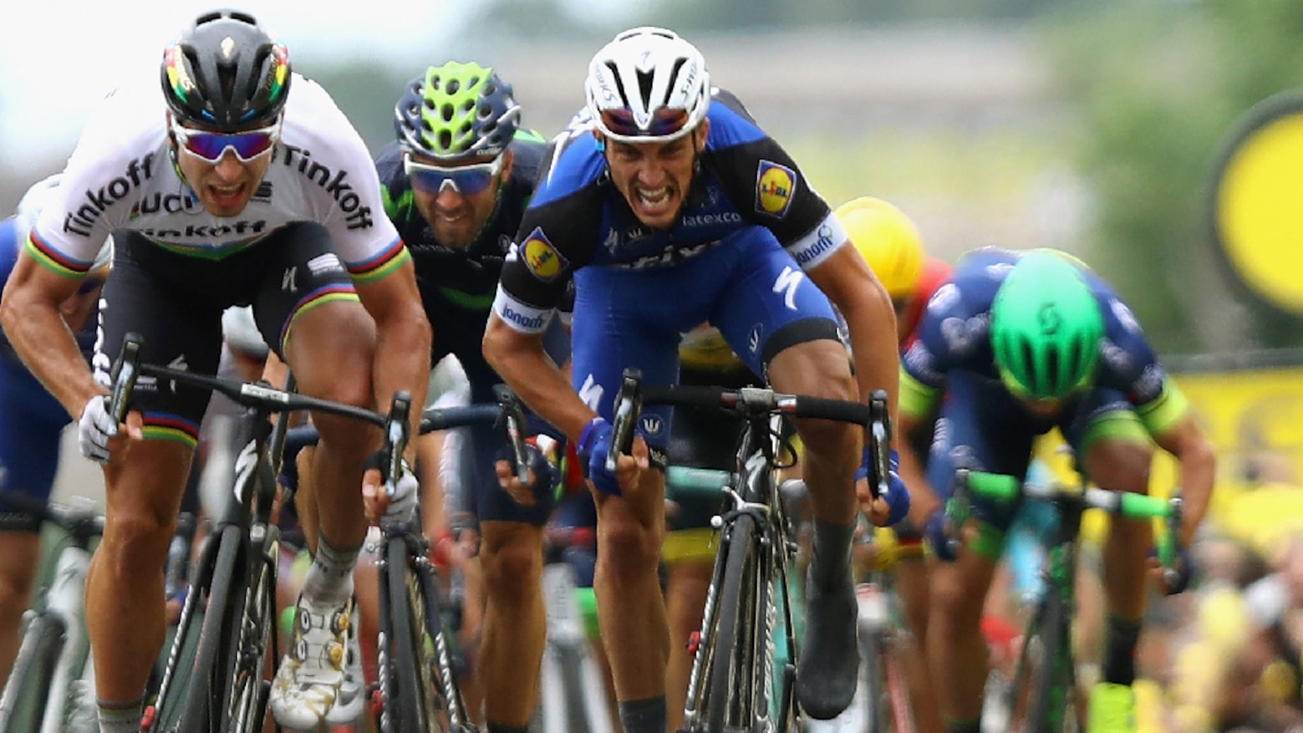 Tour, Sagan vince senza accorgersi Vestirà il giallo sulla maglia iridata
