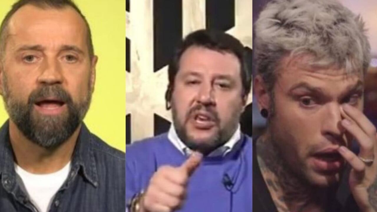 Salvini gela Fedez e Volo: "Non prendo lezioni da due milionari di sinistra"