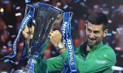 ATP Finals, Djokovic trionfa contro Sinner: le immagini più belle della finale 22