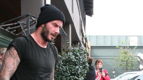 David Beckham fa shopping a Brentwood 2