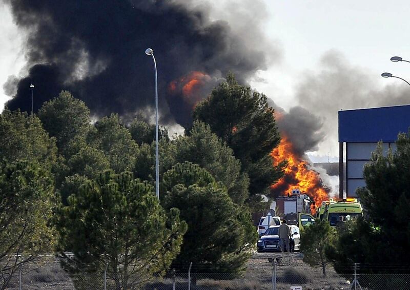 Incidente in base Nato spagnola: si schianta F-16 8