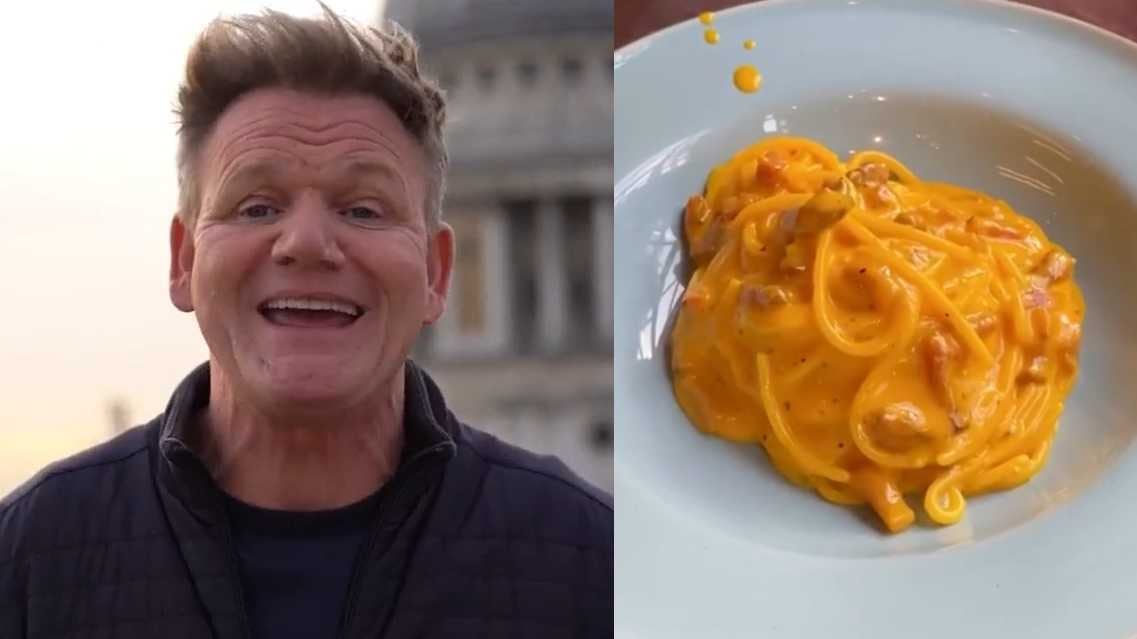 Chef Gordon Ramsay fa infuriare i social. "La mia carbonara", ma la ricetta è sbagliata