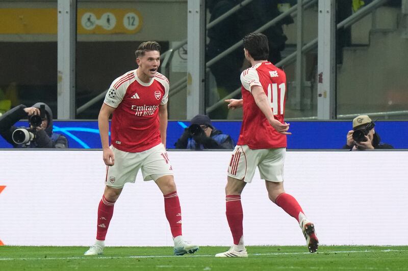 Inter Arsenal Gyokeres celebration