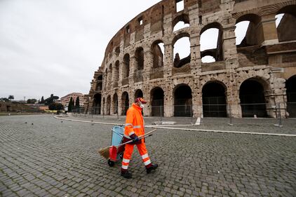 Roma deserta per l'emergenza Covid-19 7