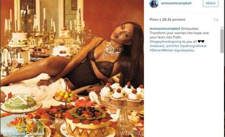 Naomi Campbell erotica in autoreggenti 3