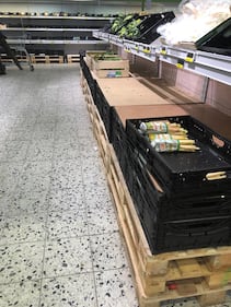 Coronavirus, le immagini dei supermercati presi d'assalto a Berlino 1