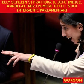 La satira del giorno. Il dito indice della Schlein 1