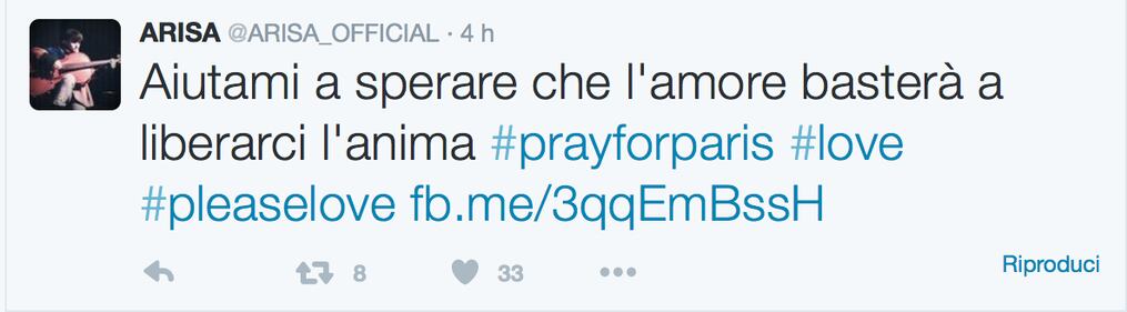 Attentati di Parigi: la reazione dei VIP su Twitter 2