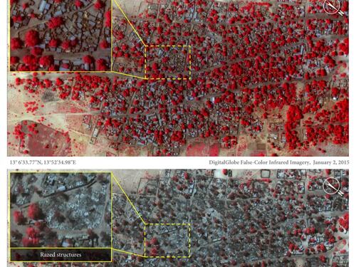Nigeria, il satellite mostra l'orrore di Boko Haram: quasi 4mila strutture rase al suolo