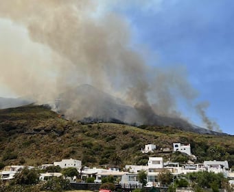 Incendio a Stromboli 2