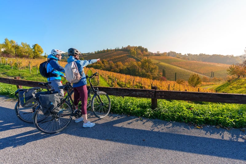 In bicicletta tra le colline del Collio