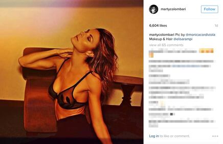 Martina Colombari hot in reggiseno trasparente 2