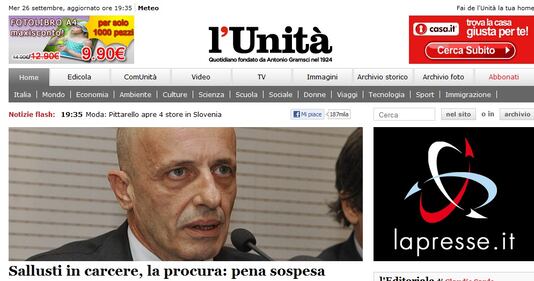 La condanna di Sallusti su tutti i siti 8