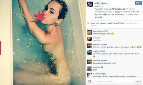 Miley Cyrus nuda su Instagram 1