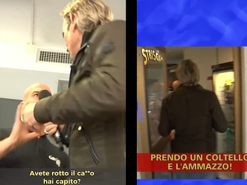 "Niente scontrini". E il barista dell'Agenzia delle entrate aggredisce Jimmy Ghione di Striscia
