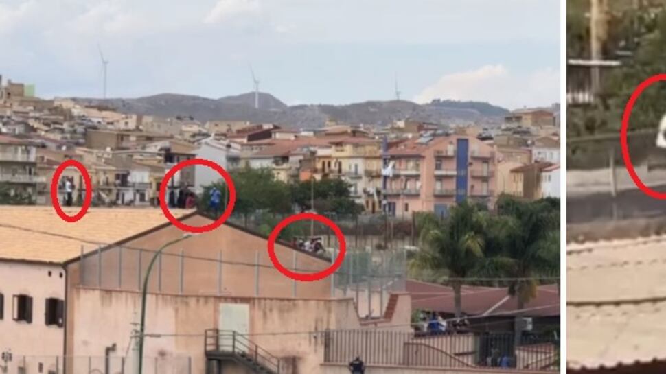 La rivolta dei migranti sul tetto per sfuggire alla quarantena