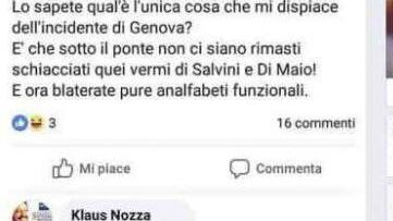 Forlì, augura morte a Salvini e Di Maio con simbolo Pd, denunciato