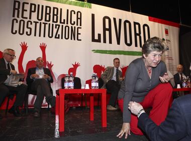 Camusso contestata a Milano 3