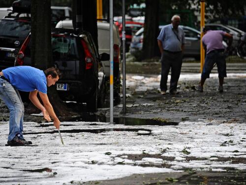Bomba d'acqua su Firenze