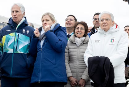 Mattarella assiste al SuperG 10