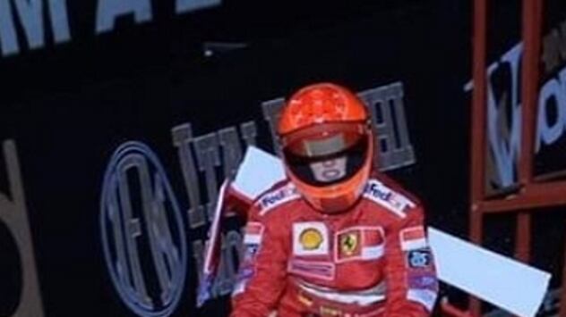 Gina Schumi e l'omaggio a cavallo per papà Michael