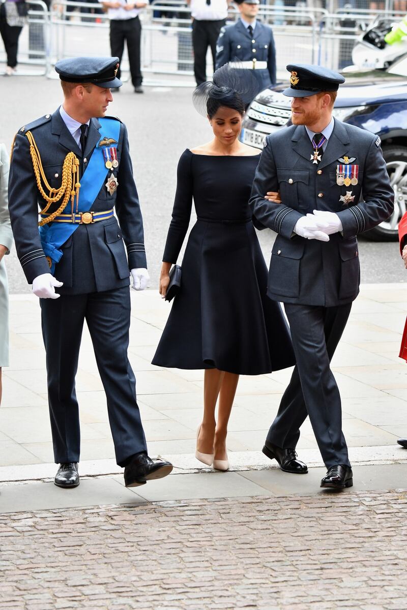 Meghan Markle e Kate Middleton al centenario del Raf 6