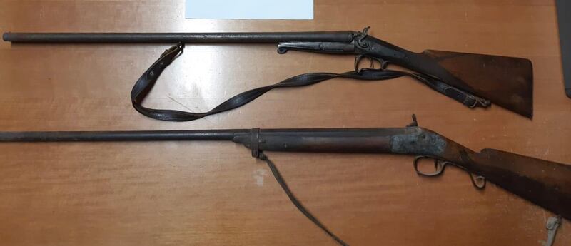 Fucili sequestrati a Diso