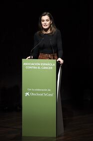 La Regina Letizia: relatrice al forum contro il cancro nella città di Madrid  6