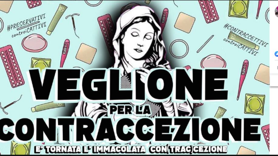 Collettivi choc: veglia blasfema. La Madonna circondata da preservativi
