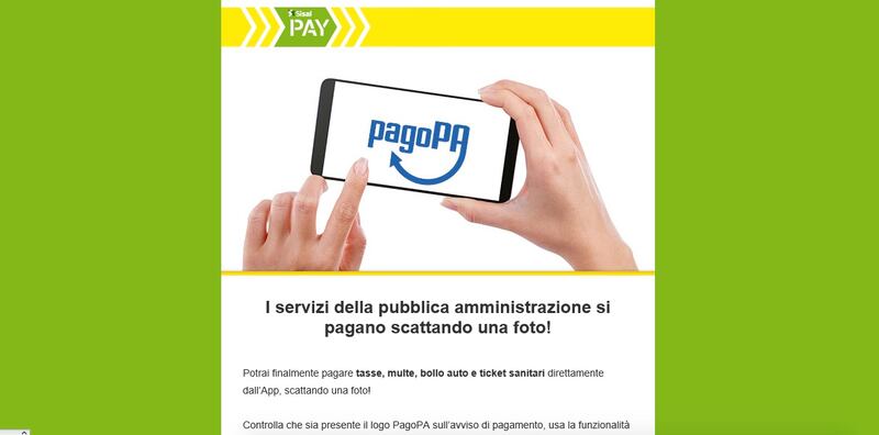 SisalPay, i bollettini si pagano con l'App scattando una foto