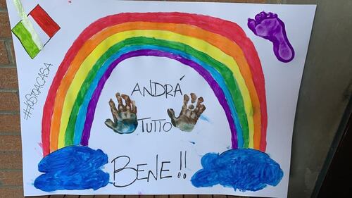 "Andrà tutto bene", il messaggio di speranza dei bimbi italiani 2