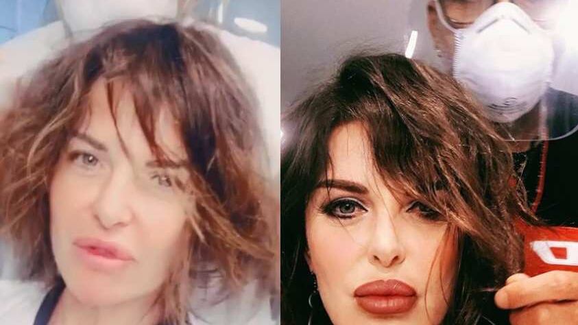 Alba Parietti dal parrucchiere senza mascherina. "Poi a noi fai la predica"